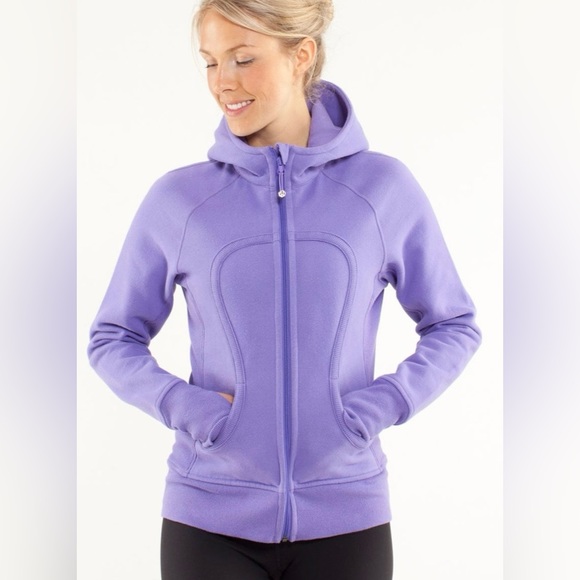 lululemon athletica Tops - 19- LULULEMON * fleece lined SCUBA HOODIE* SWEATSHIRT LIGHT PURPLE